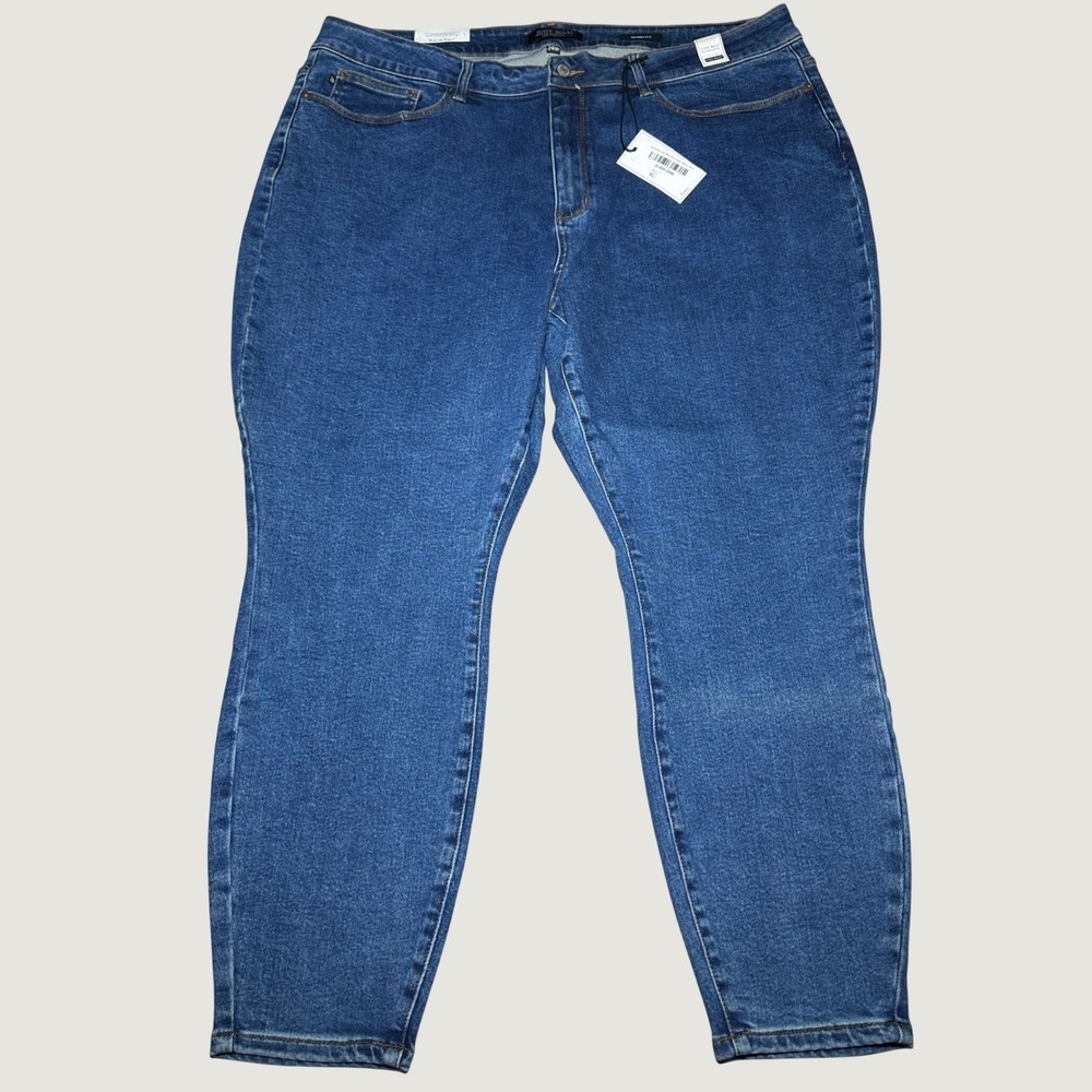 NEW Judy Blue Skinny Jeans Women 24W High Waist Stretch Medium Stone Wash Blue